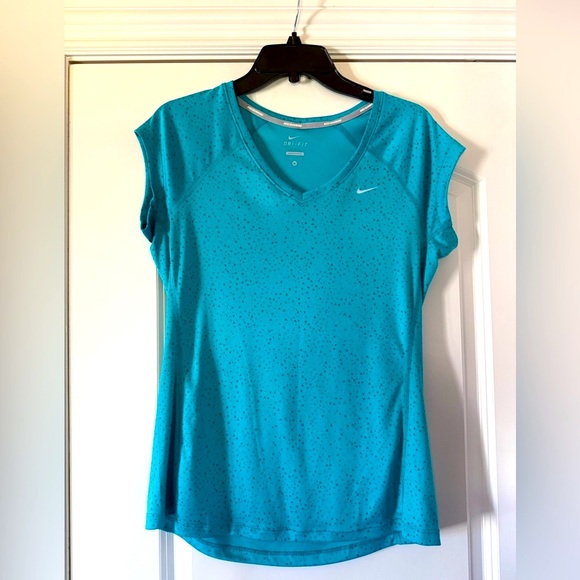 Nike Women's Teal Dri-FIT Short Sleeve Tee Size M - Picture 1 of 6